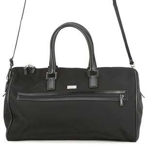 GUCCI Black Canvas Boston Bag